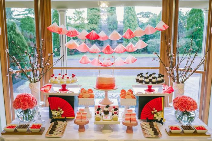 Japanese Themed Wedding
 Kara s Party Ideas Japanese Birthday Party Planning Ideas