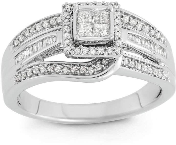 Jcpenney Wedding Rings
 JCPenney MODERN BRIDE 1 2 CT T W Diamond 10K White Gold