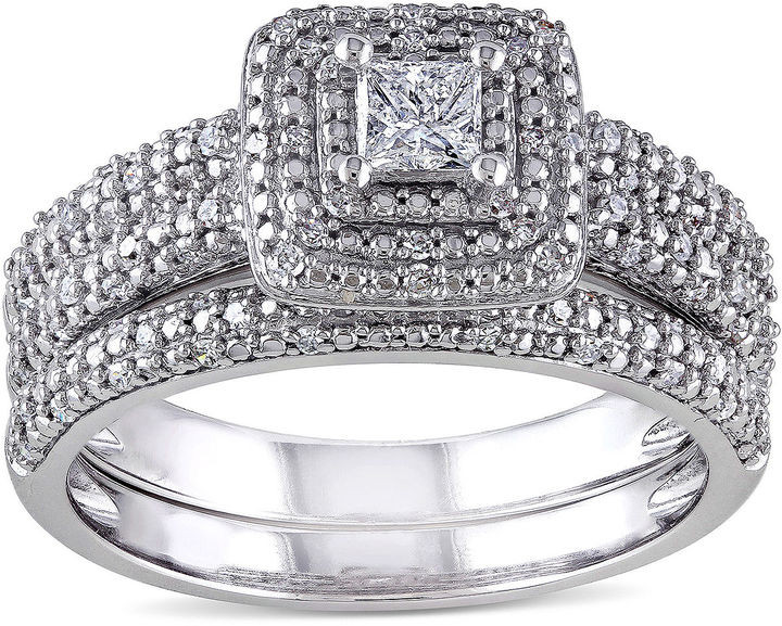 Jcpenney Wedding Rings
 JCPenney MODERN BRIDE 1 2 CT T W Diamond 14K White Gold