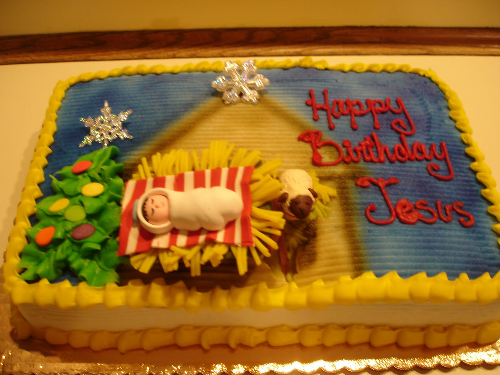Jesus Birthday Cake
 She Sparkles Happy Birthday Jesus Party