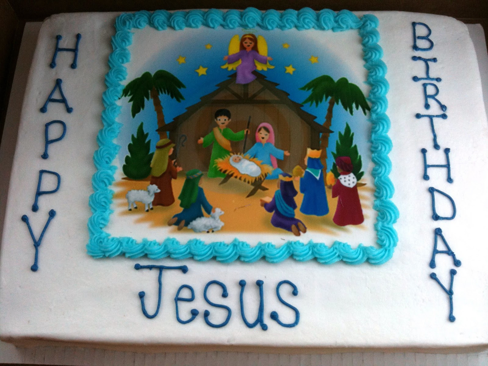 Jesus Birthday Cake
 Michele Robinson Cakes Happy Birthday Jesus Cake