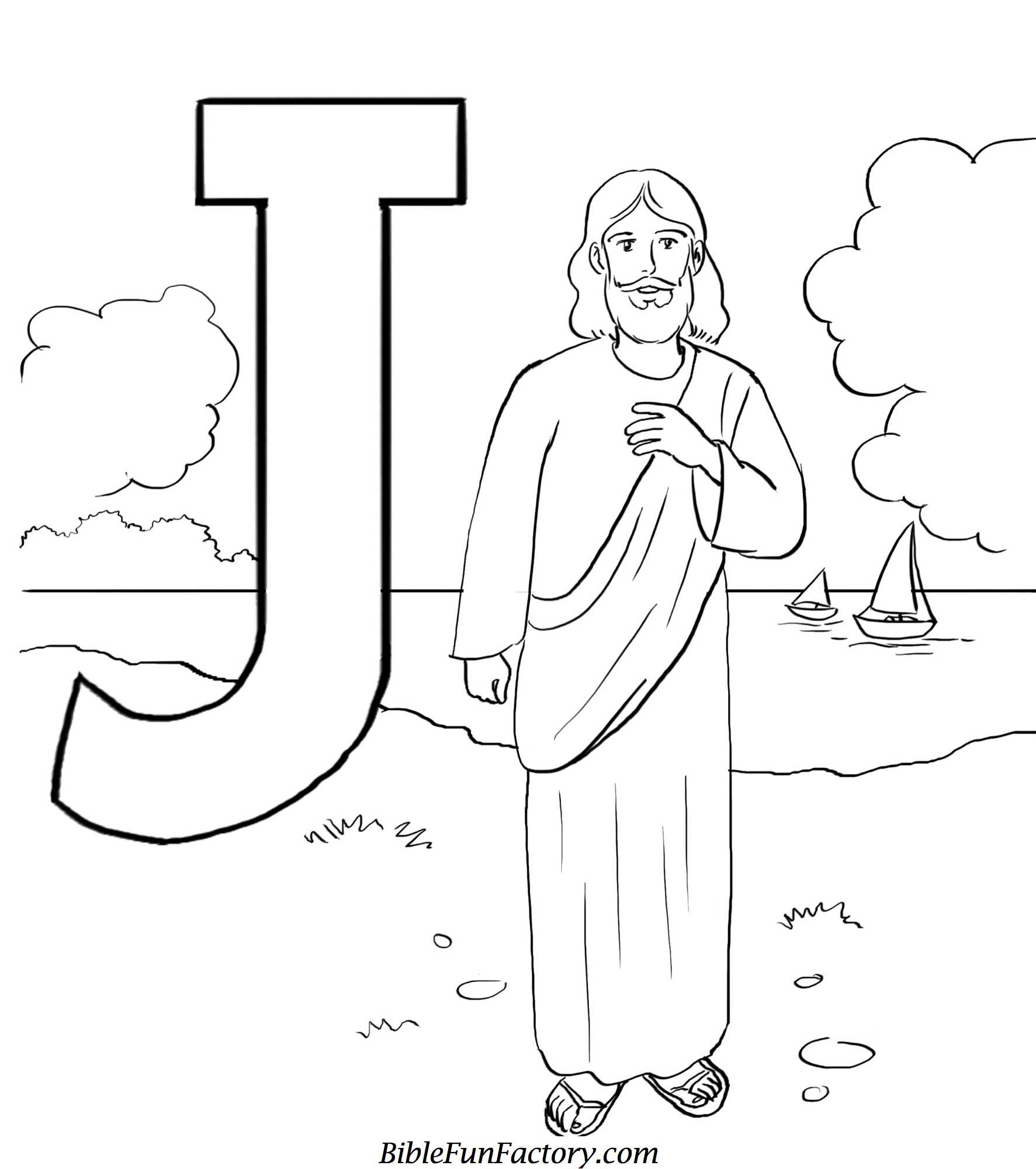Jesus Coloring Pages For Kids
 Free Jesus Coloring Pages Bible Lessons Games and