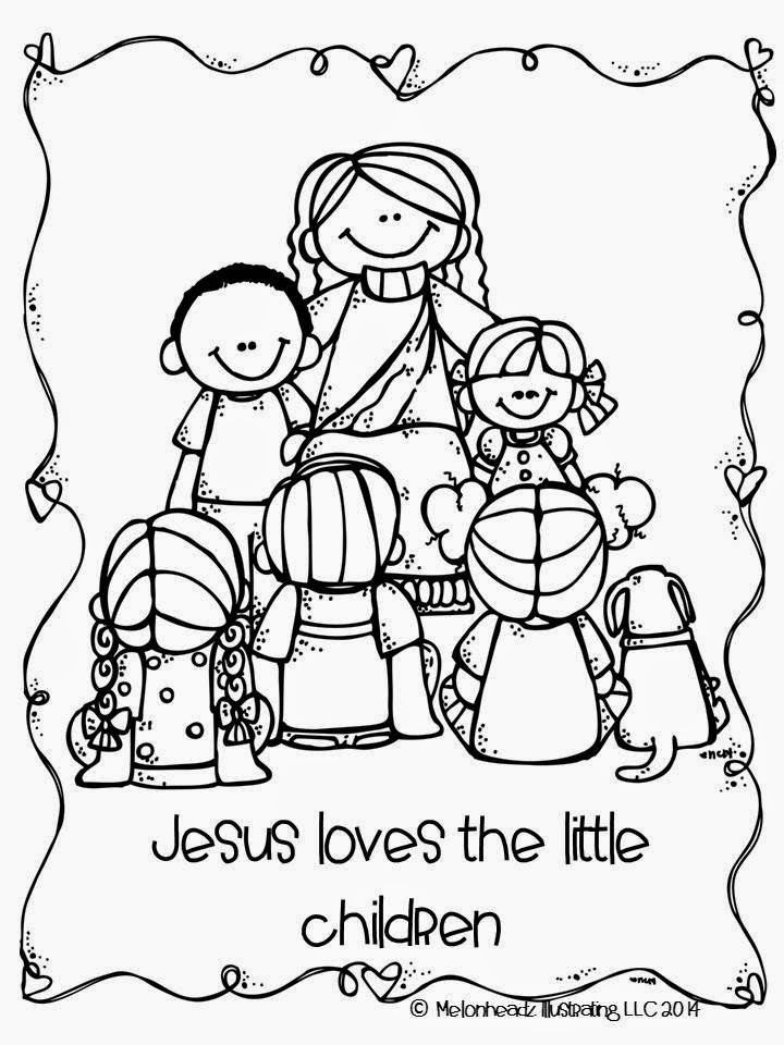 Jesus Coloring Pages For Kids
 Melonheadz LDS illustrating April 2014