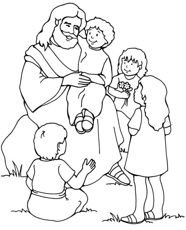 Jesus Coloring Pages For Kids
 Jesus Loves Me Jesus Love Me and the Other Children too