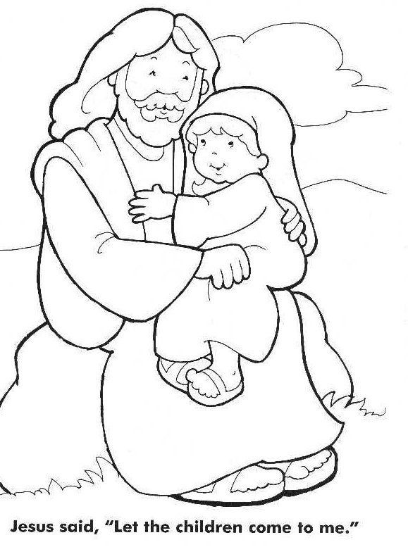 Jesus Coloring Pages For Kids
 Jesus Loves The Little Children Coloring Page
