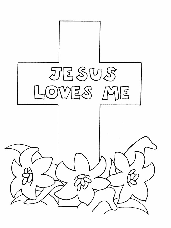 Jesus Loves Me Coloring Pages Printables
 Download Good Friday Coloring Pages for Kids