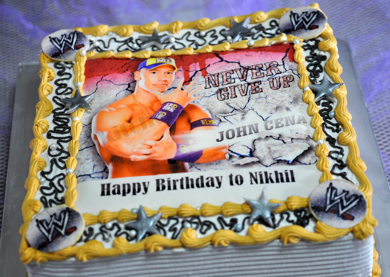 John Cena Birthday Cake
 Izah s Kitchen John Cena Theme Cake