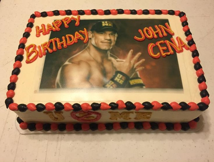John Cena Birthday Cake
 20 best WWE Party images on Pinterest