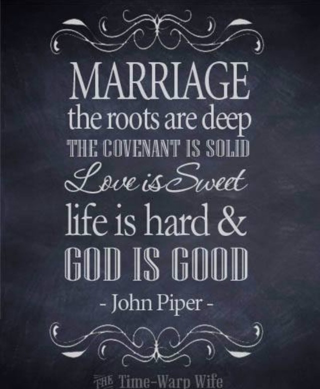 John Piper Marriage Quotes
 Marriage quote from John Piper God is Good