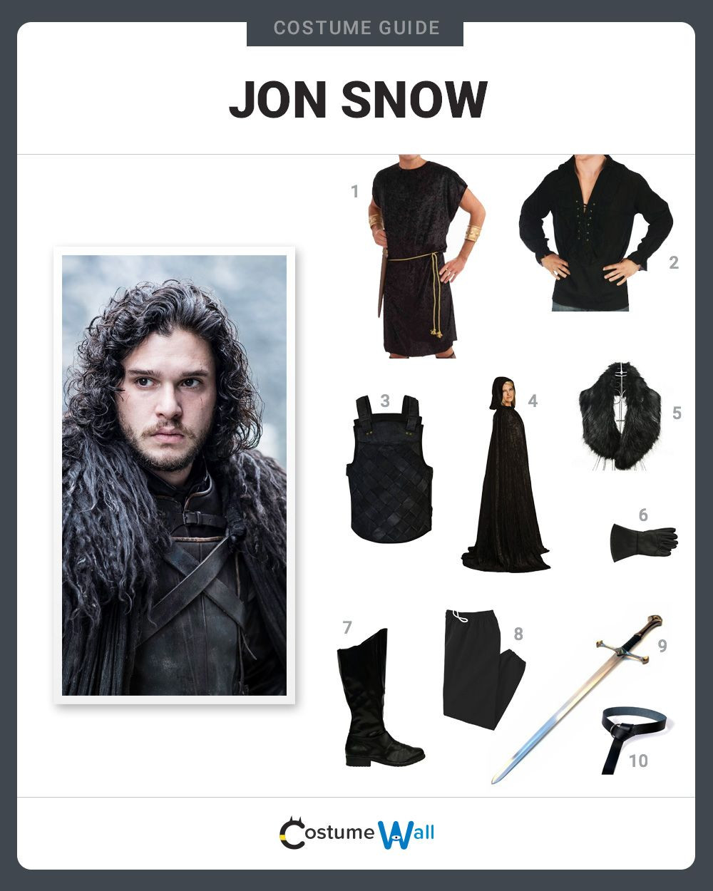 Jon Snow Costume DIY
 Dress Like Jon Snow Costume and Cosplay Guide