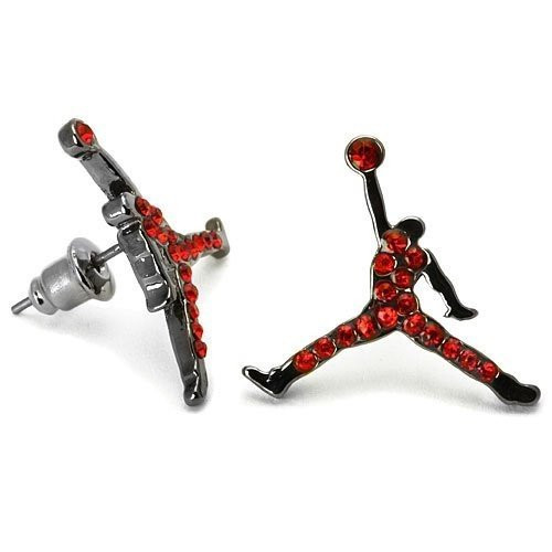 Jordan Earrings For Guys
 mens black stud earrings Check Out RED ICED AIR MICHAEL