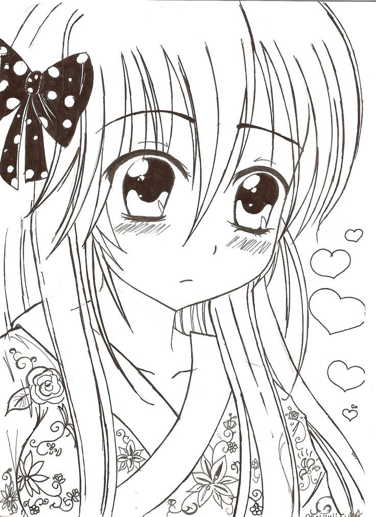 Kawaii Girls Coloring Pages
 anime kawaii girl oc by Razor Sensei on DeviantArt