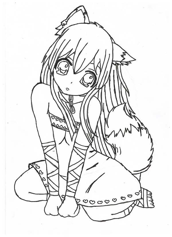 Kawaii Girls Coloring Pages
 Pin by Jessica Wiggins on SKETCHES in 2019