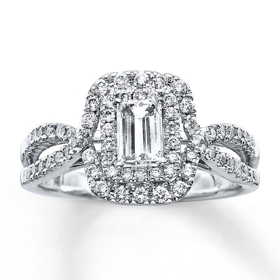Kay Jewelers Wedding Rings
 Kay Diamond Engagement Ring 1 ct tw Emerald cut 14K