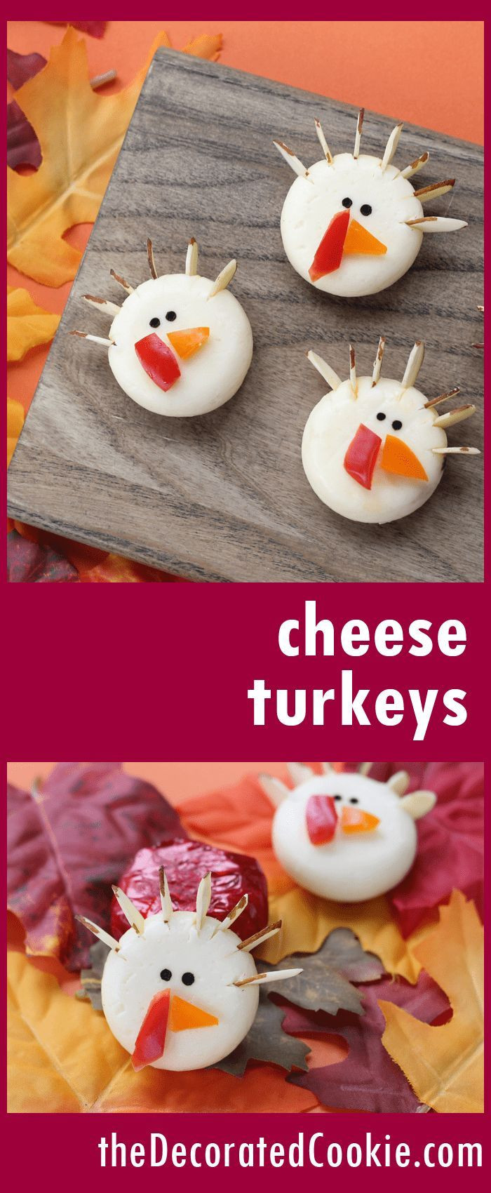 Kid Friendly Thanksgiving Appetizers
 Babybel cheese turkeys All Things Fall