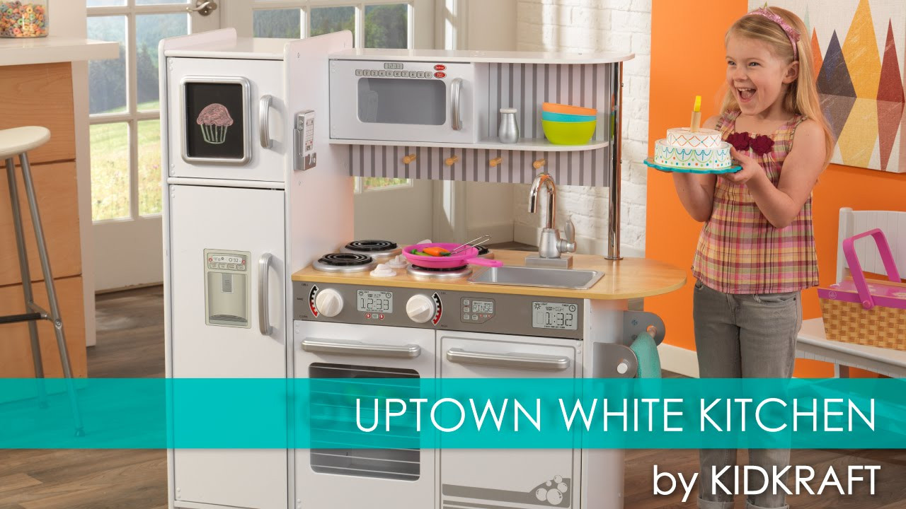 Kidkraft Uptown Kitchen White
 Children s Uptown White Play Kitchen for Lil Chefs Toy