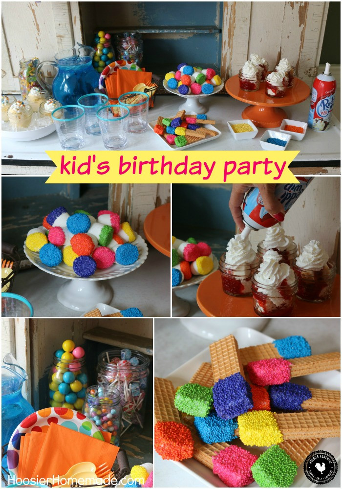 Kids Birthday Decor
 Easy Kid s Birthday Party Ideas Hoosier Homemade