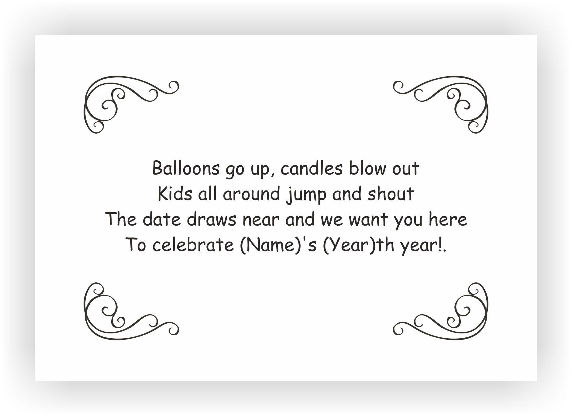Kids Birthday Party Invitation Messages
 Birthday Party Invite Messages