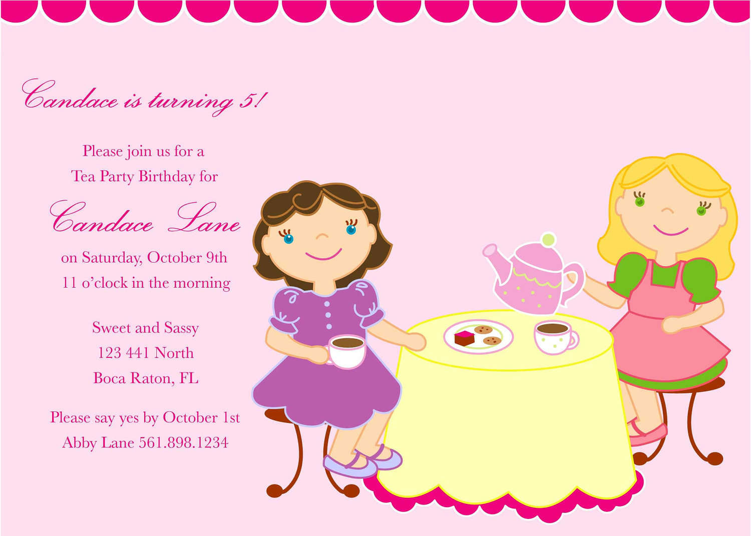 Kids Birthday Party Invitation Messages
 Birthday Party Invitations Messages for Kids