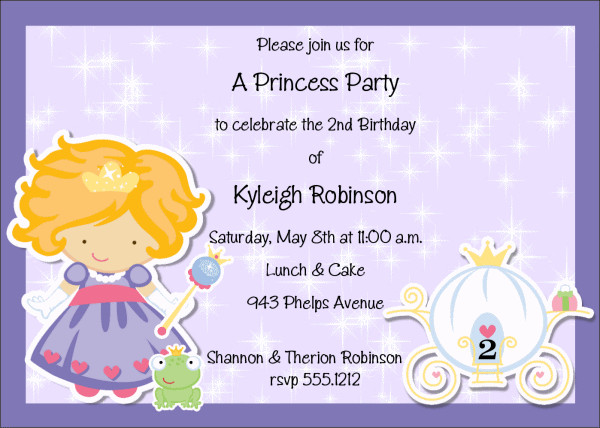 Kids Birthday Party Invitation Messages
 2 Year Old Birthday Invitation Sayings