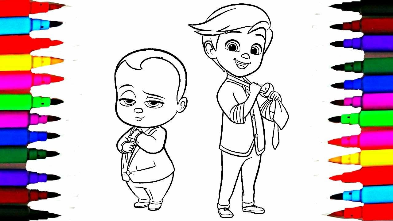 Kids Coloring Books
 Colours For Kids Boss Baby Coloring Pages l Dreamworks