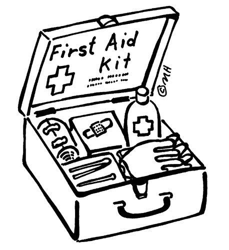 Kids Coloring Kit
 Coloring Page First Aid Kit Kid s Safety