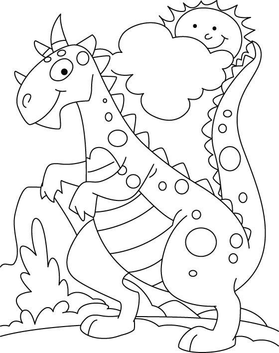 Kids Coloring Pages Dinosaur
 21 best Kleurplaten prehistorie images on Pinterest