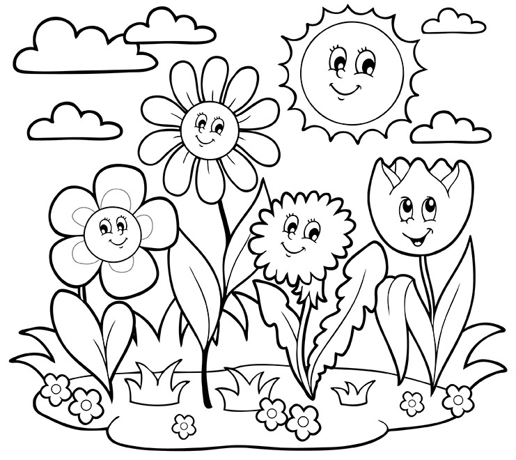 Kids Coloring Pages Flowers
 Growing Things Kids Environment Kids Health National