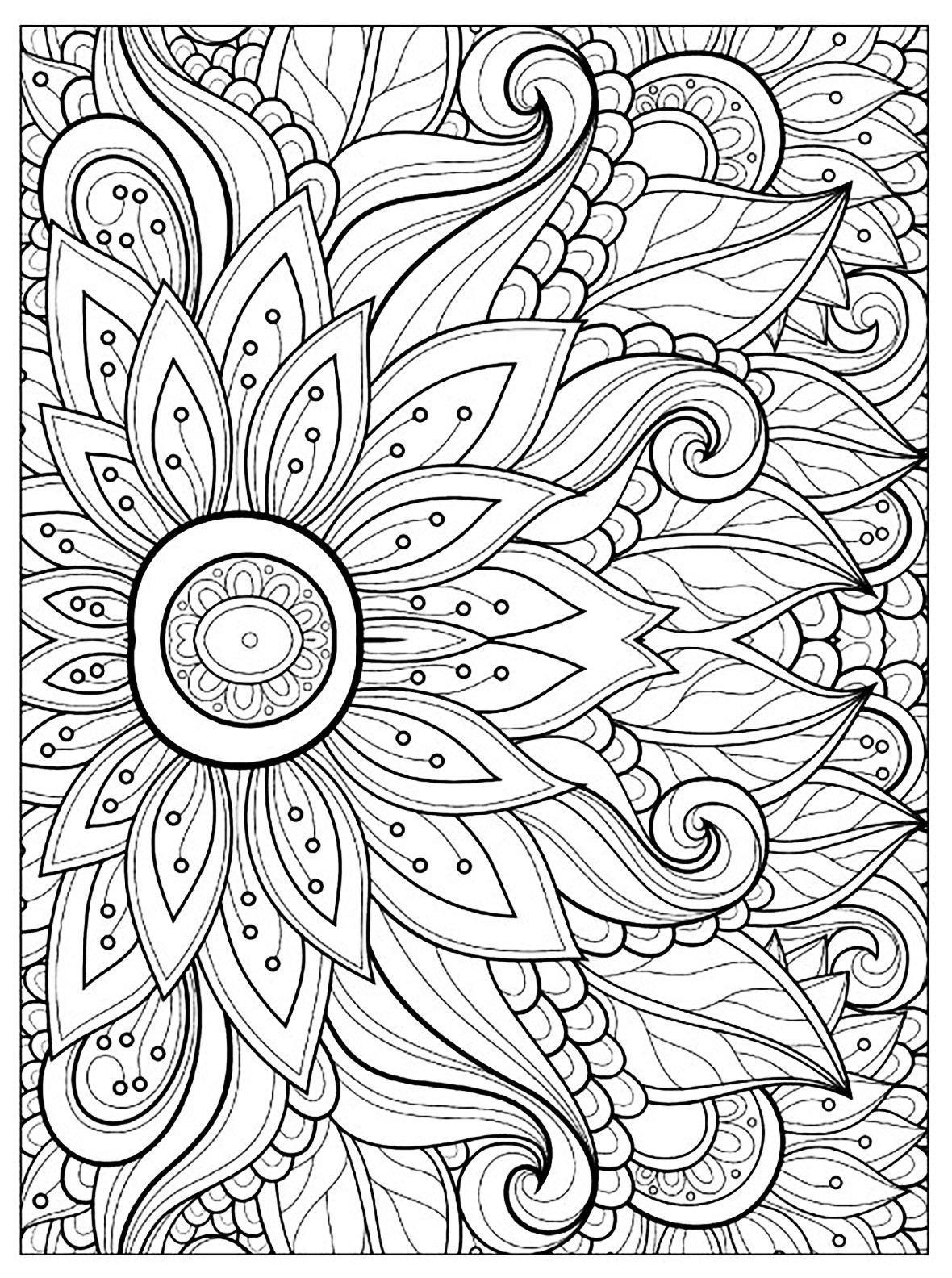 Kids Coloring Pages Flowers
 Flowers to for free Flowers Kids Coloring Pages