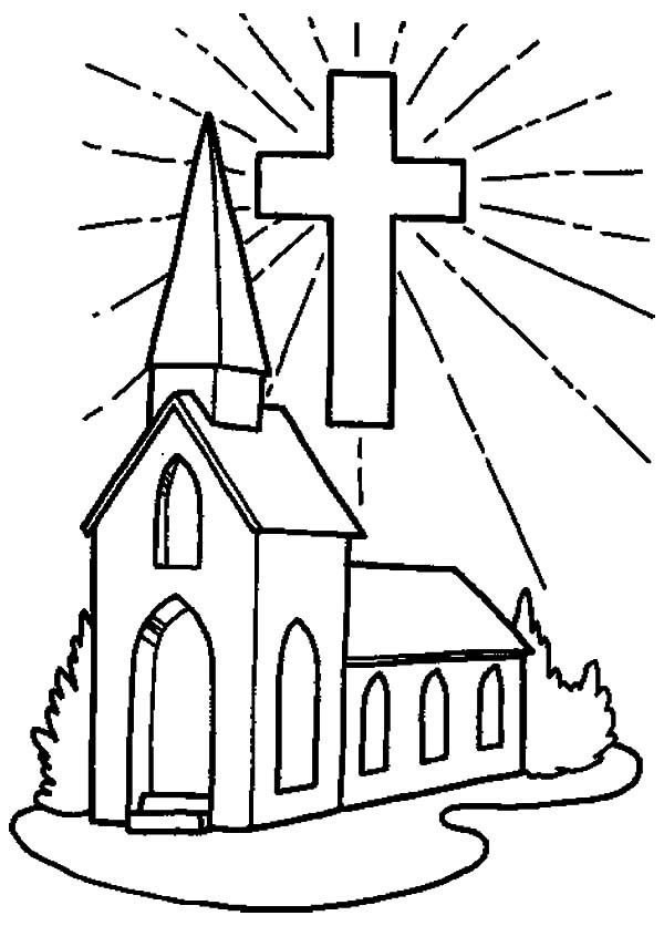 Kids Coloring Pages For Church
 Drawing Church Coloring Pages Drawing Church Coloring