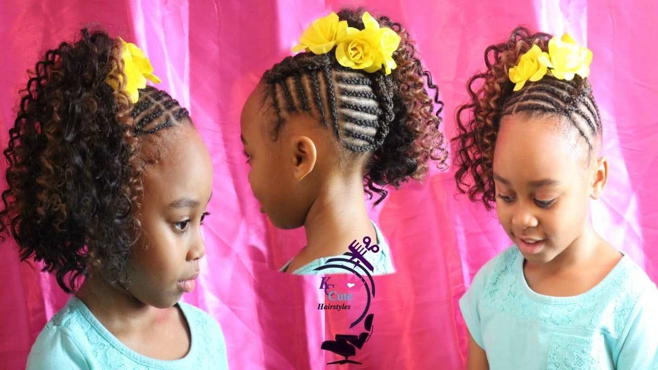 Kids Crochet Hairstyles
 CURLY CROCHET PONYTAIL💜GIRLS HAIRSTYLE💜KIDS CROCHET