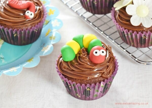 Kids Cupcake Recipes
 Garden Bug Themed Chocolate Cupcakes Recipe