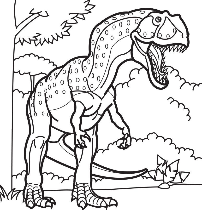 Kids Dinosaur Coloring Pages
 Giganotosaurus Coloring Pages