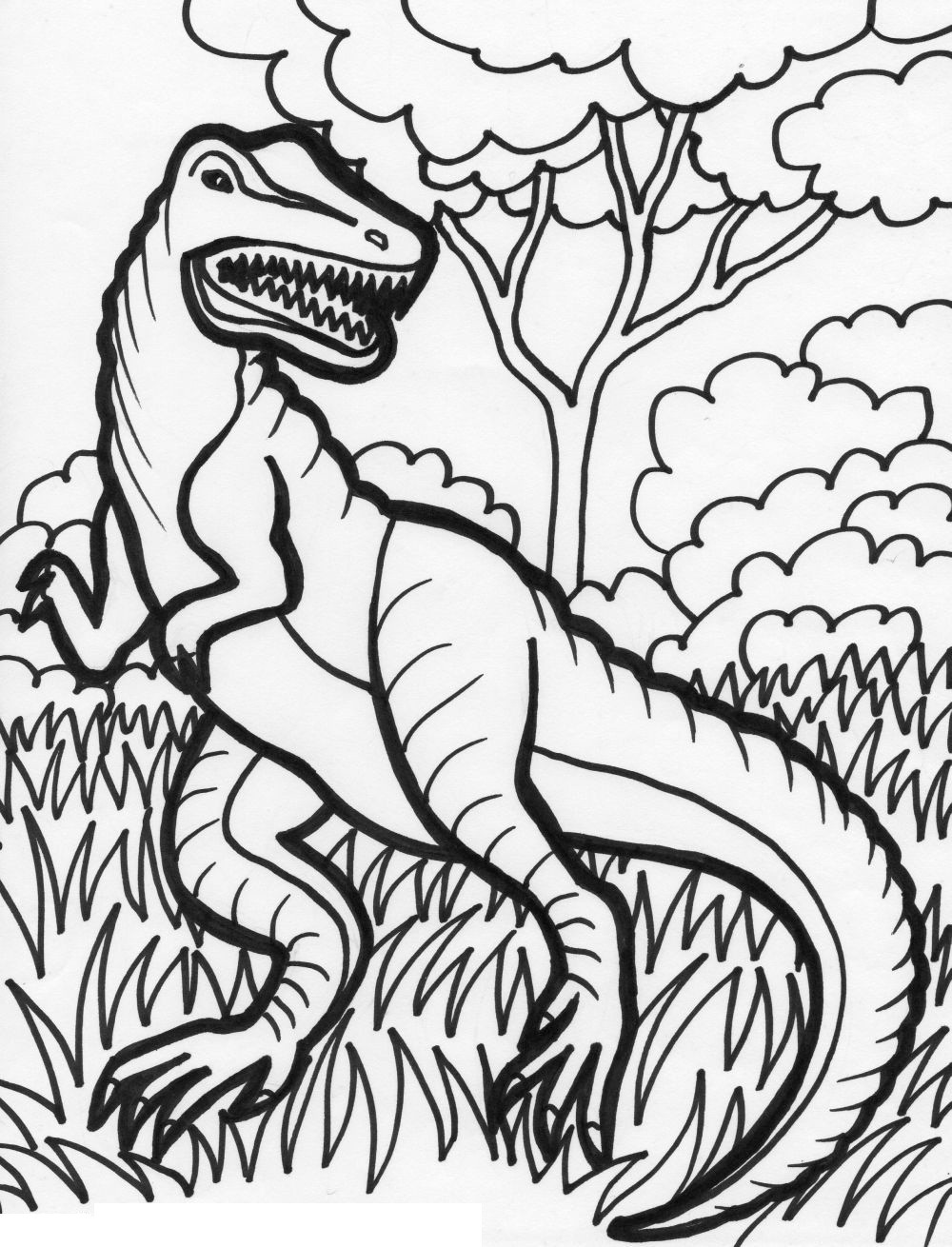 Kids Dinosaur Coloring Pages
 Free Printable Dinosaur Coloring Pages For Kids