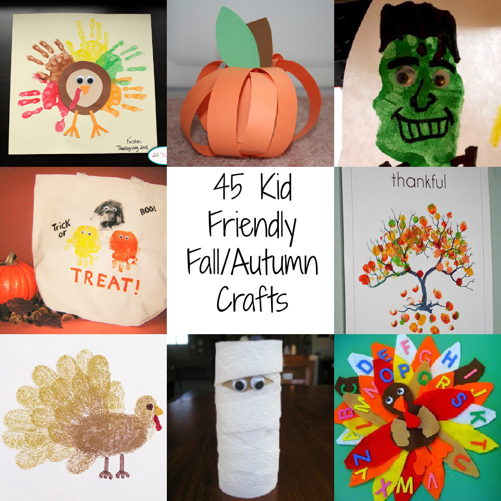 Kids Fall Crafts Ideas
 45 Kid Friendly Fall Autumn Crafts A Spectacled Owl