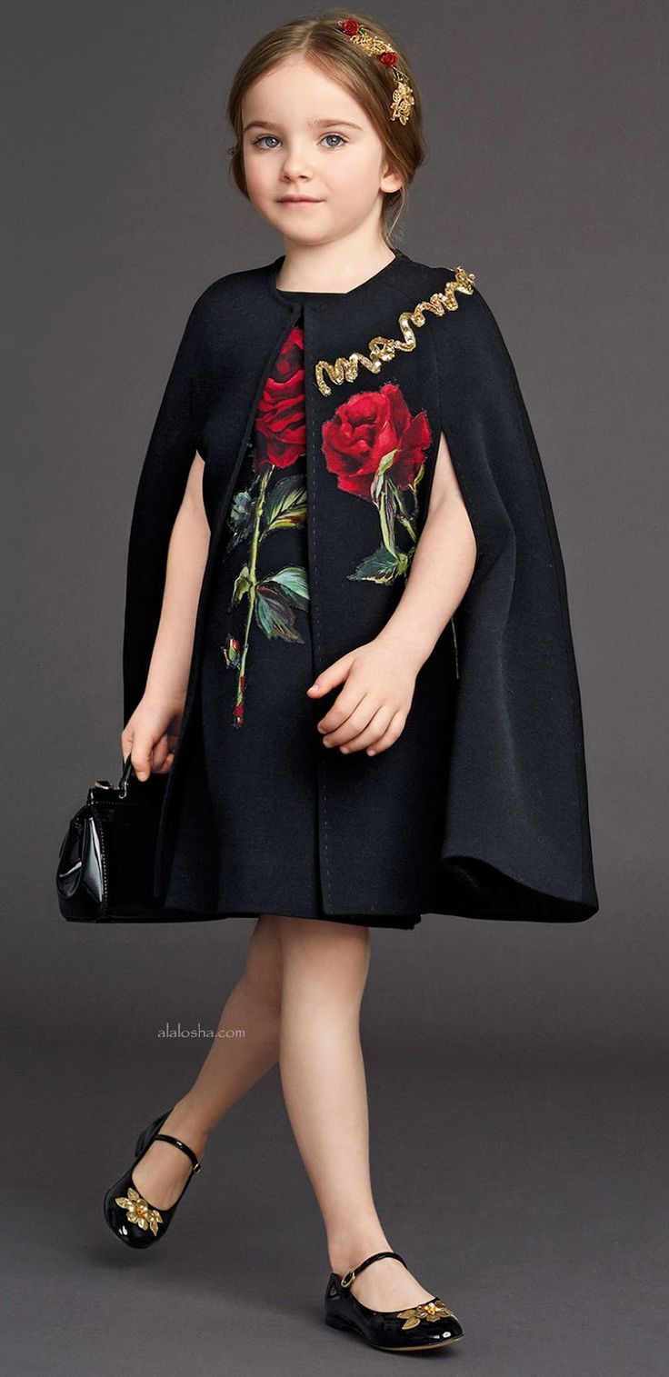 Kids Fashion Dresses
 ALALOSHA VOGUE ENFANTS Night roses Dolce&Gabbana’s IT