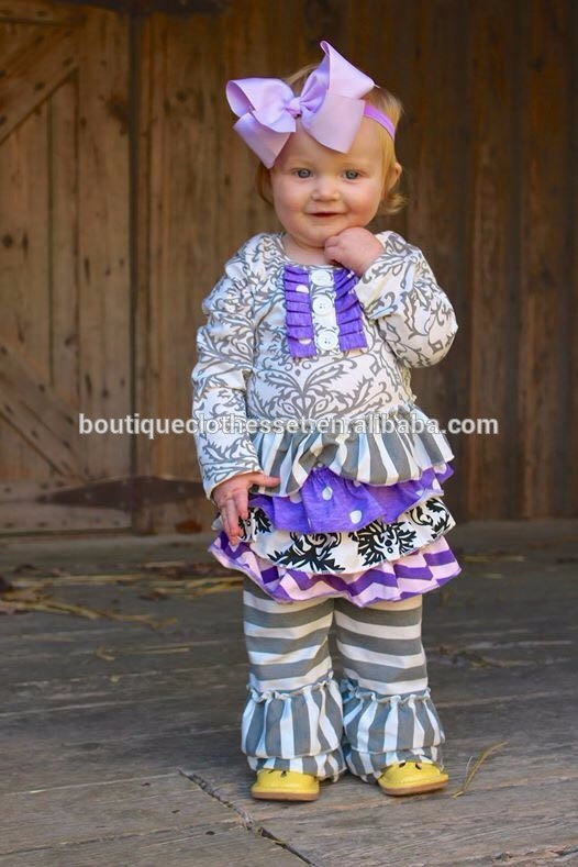 Kids Fashion Wholesale
 2016 Baby Fall Boutique Outfits Smocked Children Clothing
