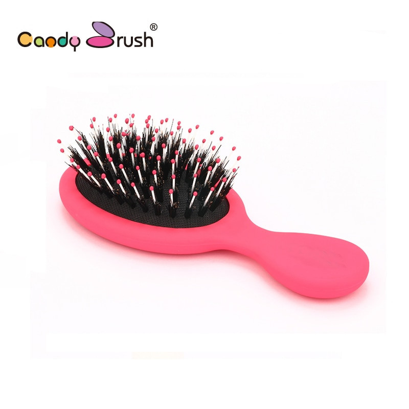 Kids Hair Brush
 Candy Brush Mini Wild Boar Bristle Hair Brush Portable