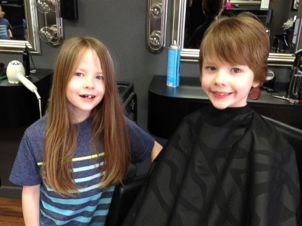 Kids Hair Donation
 Mom and 6 sons cut their hair donate it to kids in need