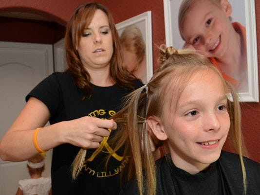 Kids Hair Donation
 Tot s cancer inspires Palm Bay boy to grow donate hair