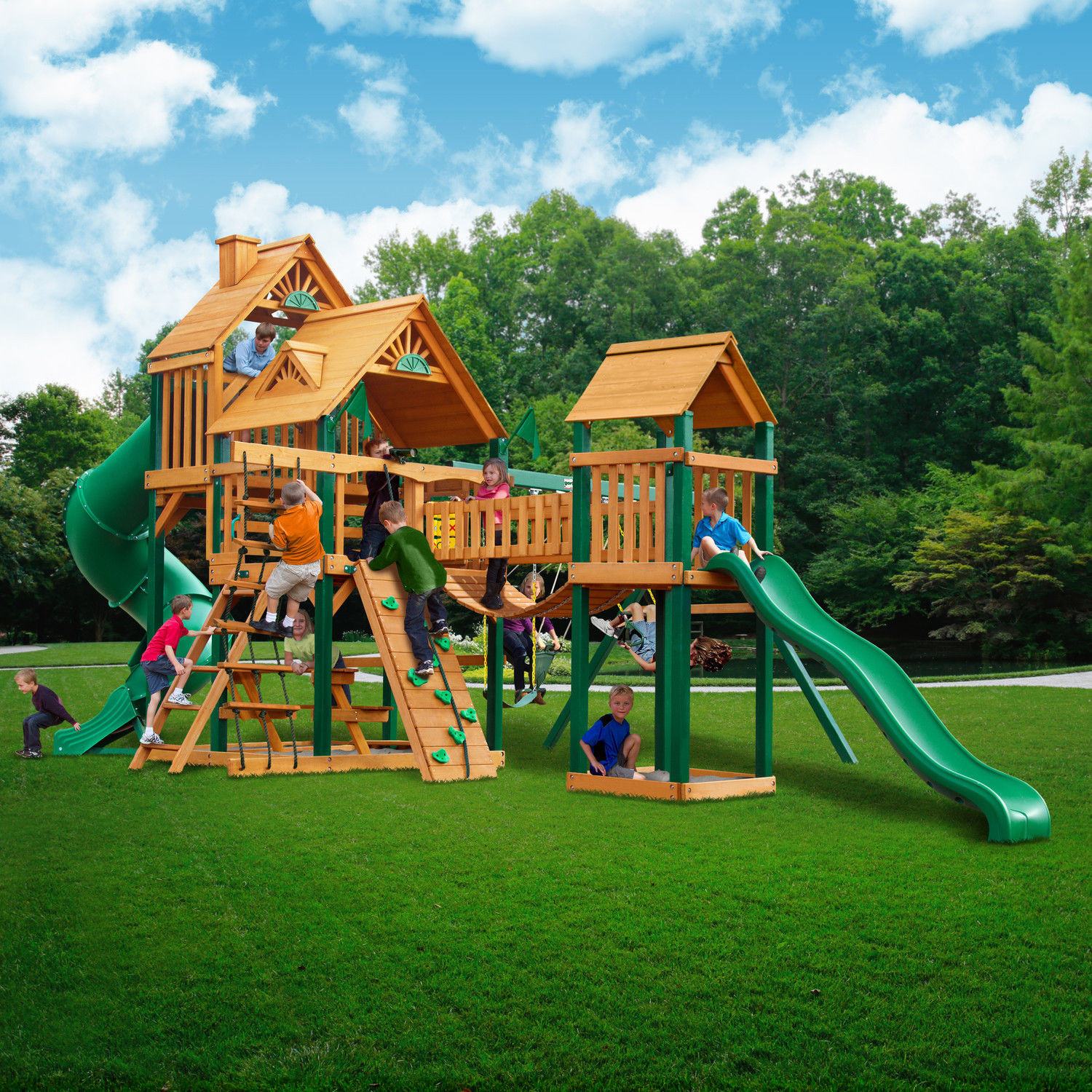 outside wood playsets