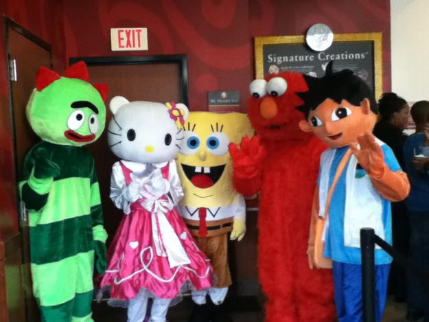 Kids Party Characters
 Rent a Kids Birthday Party Mascot Costume Character for a