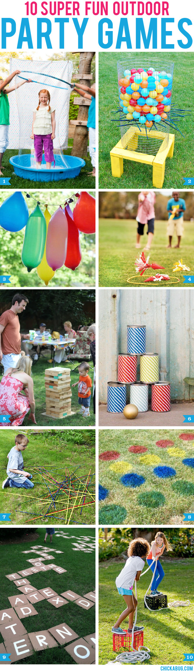 Kids Party Games
 10 super fun outdoor party games