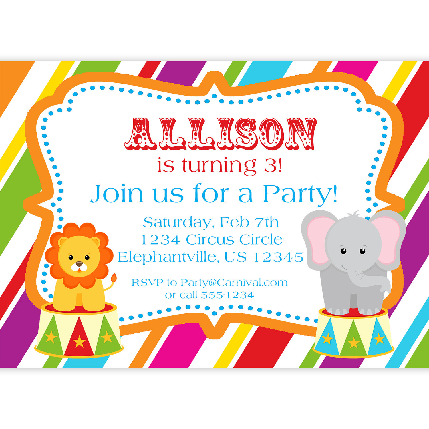 Kids Party Invitations Template
 Art Birthday Party Invitations for your Kids – Bagvania