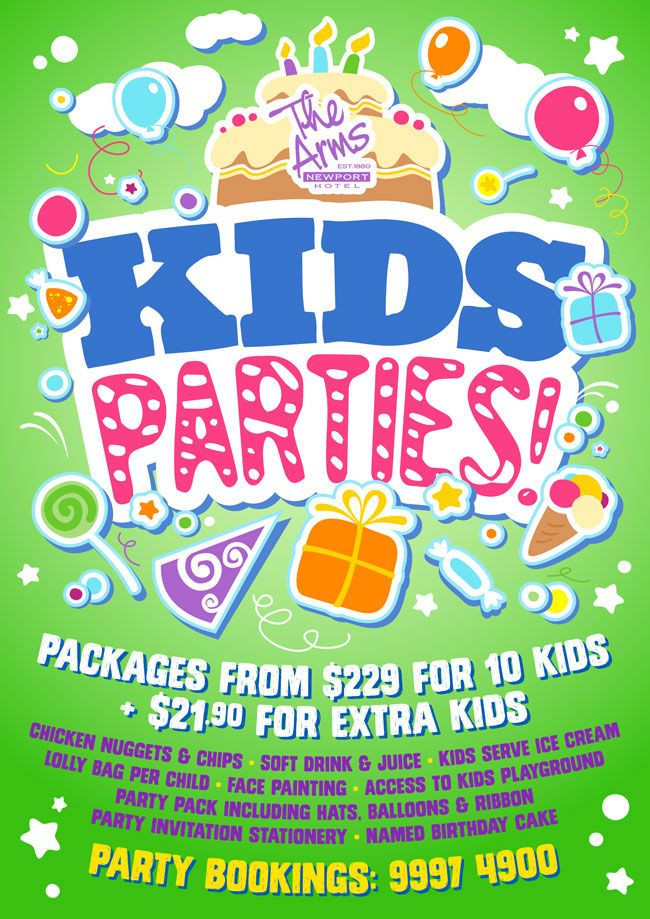 Kids Party Planner
 party planningf flyer for kids