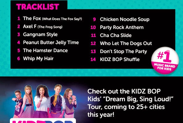 Kids Party Song List
 The ABCD Diaries Get the Party Started with Kidz Bop