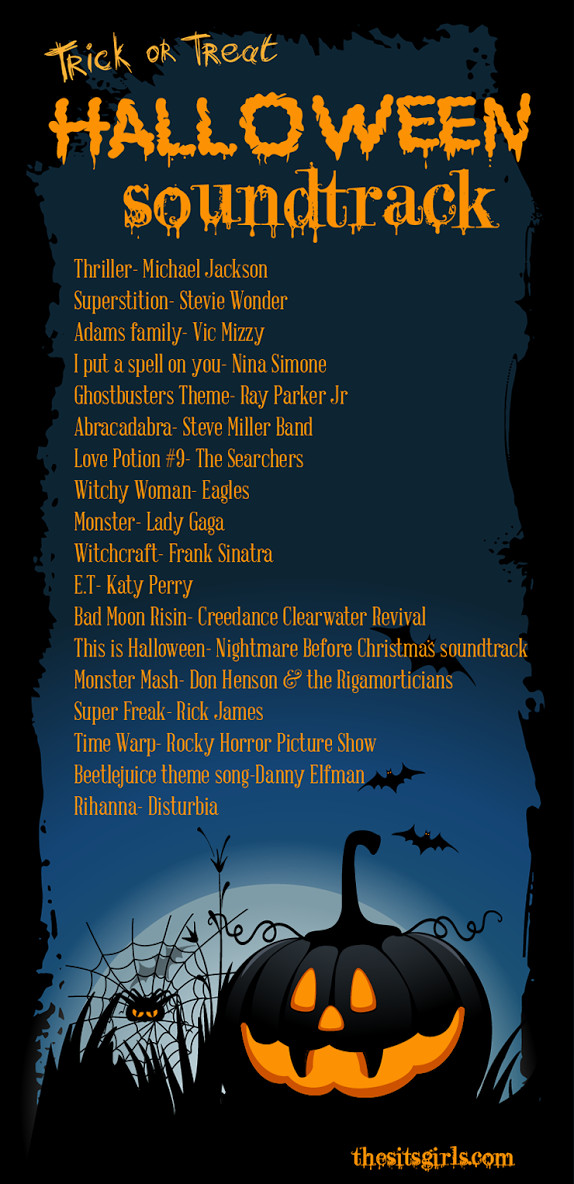Kids Party Song List
 Trick Treat Halloween Playlist