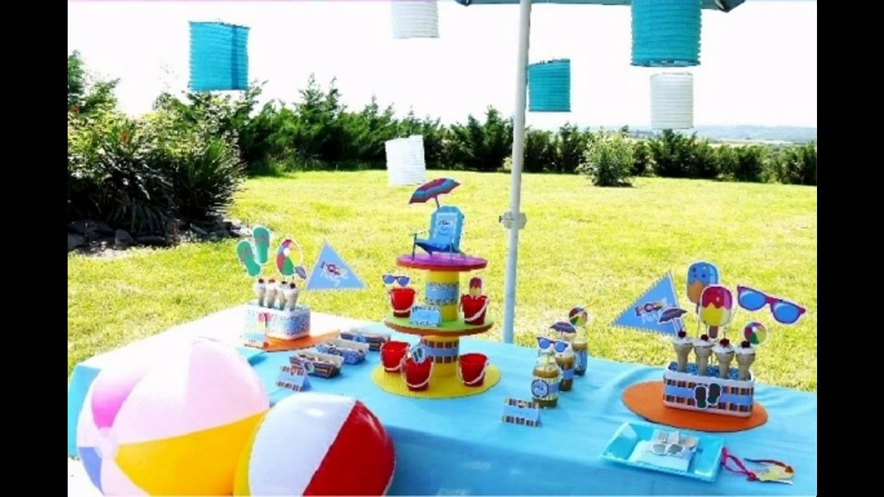 Kids Pool Party Decoration Ideas
 Pool party decorations for kids