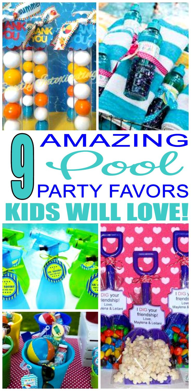 Kids Pool Party Favor Ideas
 Pool Party Favor Ideas