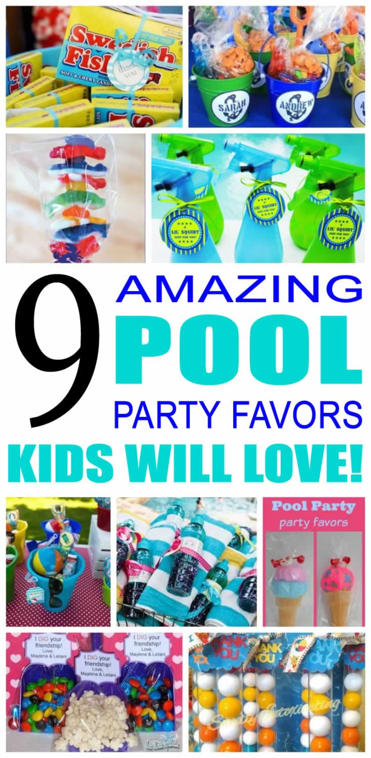 Kids Pool Party Favor Ideas
 Pool Party Favor Ideas